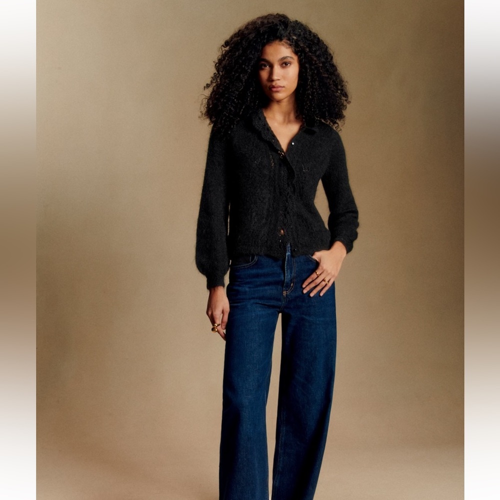 Sezane Angie Cardigan Black - Size XS - Picture 3 of 5